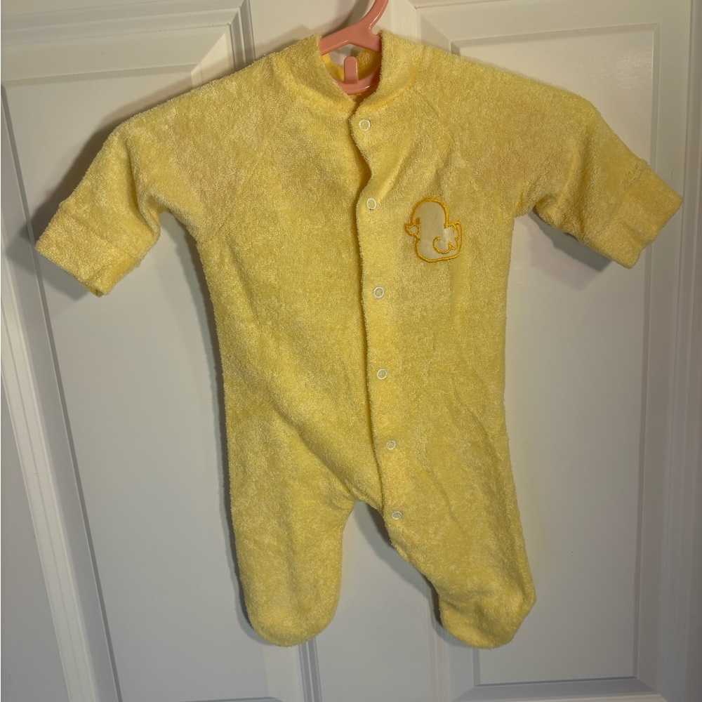 Vintage Gerber newborn duck onesie